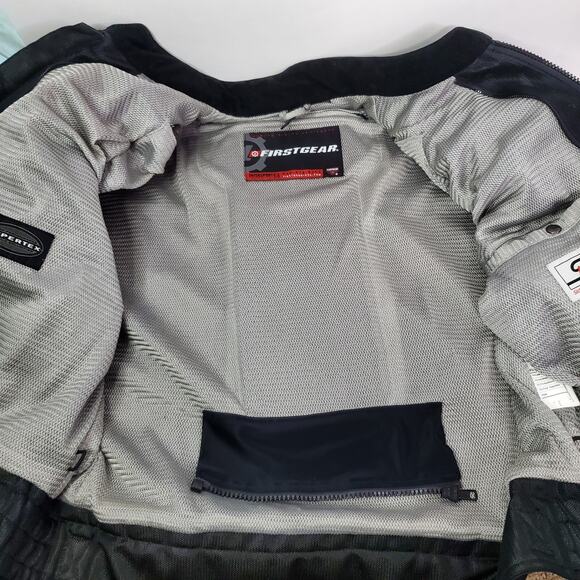 Firstgear Mesh-Tex Black Motorcycle Jacket Men's 2XL Hipertex collection - Picture 8 of 14